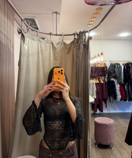 Body Oxford encaje